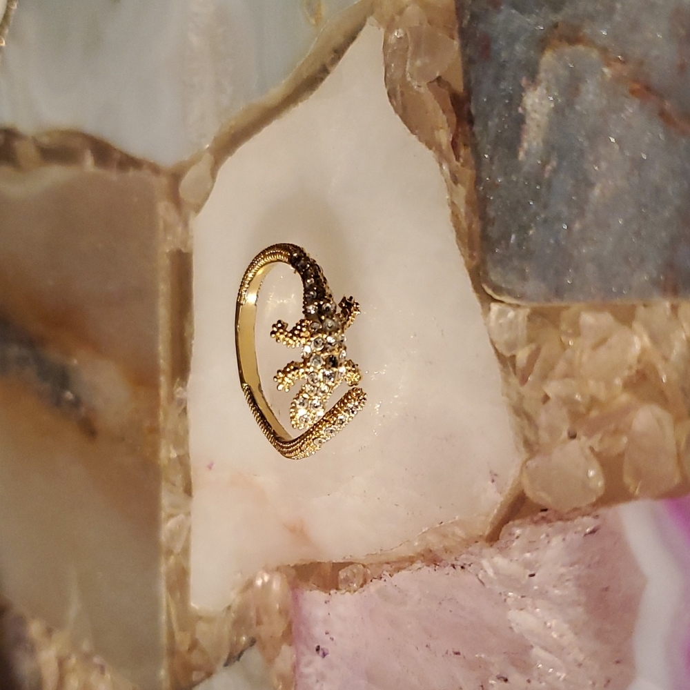 Gently loved & rare! CBC pavé lizard ring - Picture 3 of 6